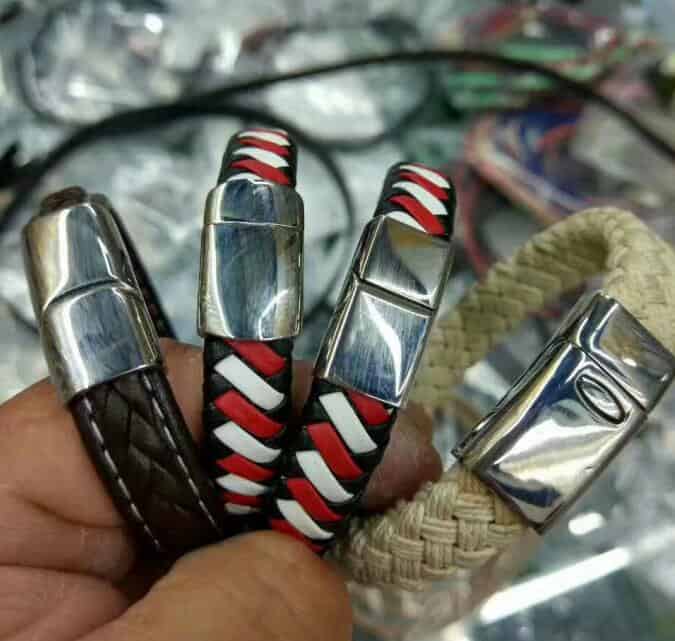 flat magnetic clasp for braid cord